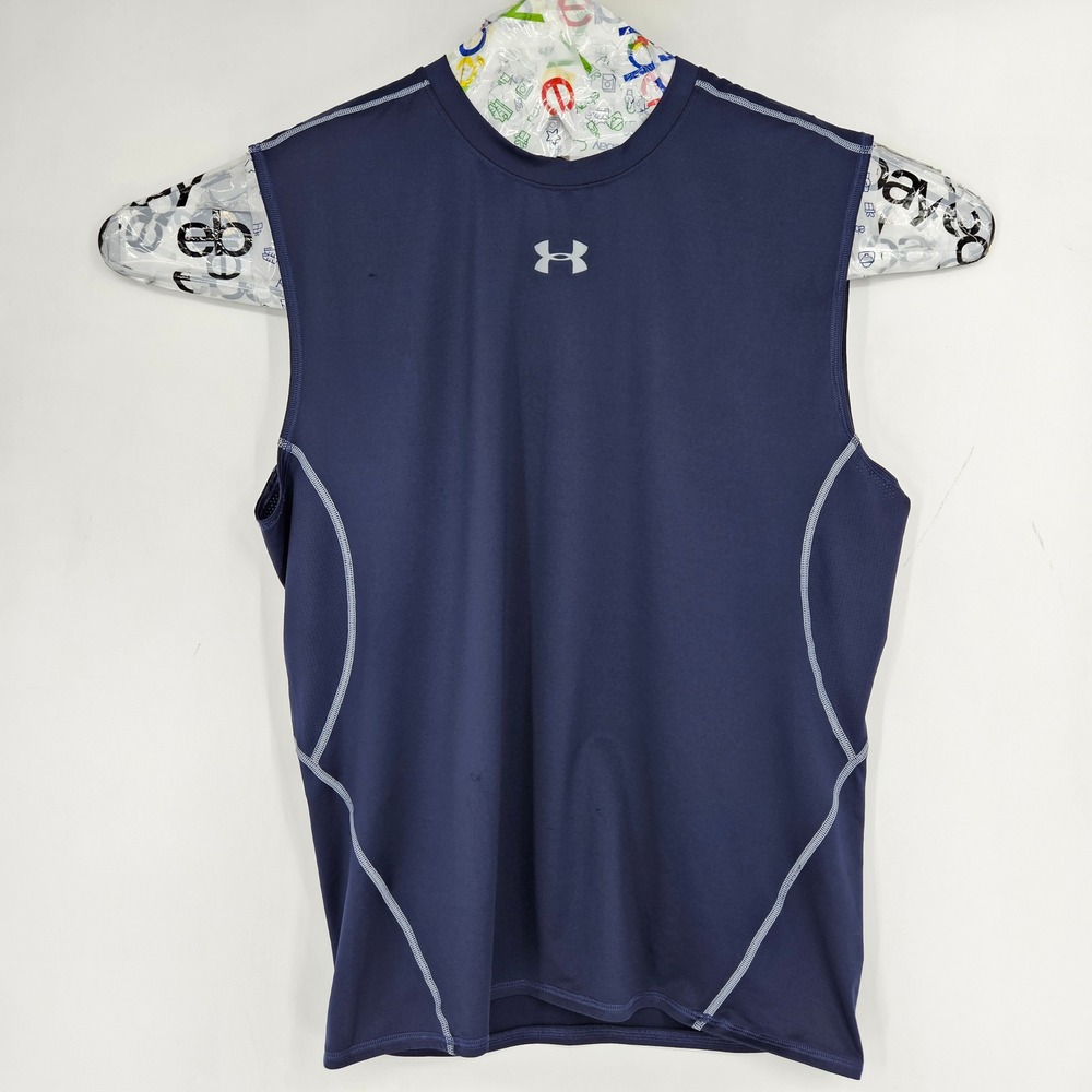 Under Armour Compression‎ Shirt Mens 3XL Blue Heatgear Sports Football